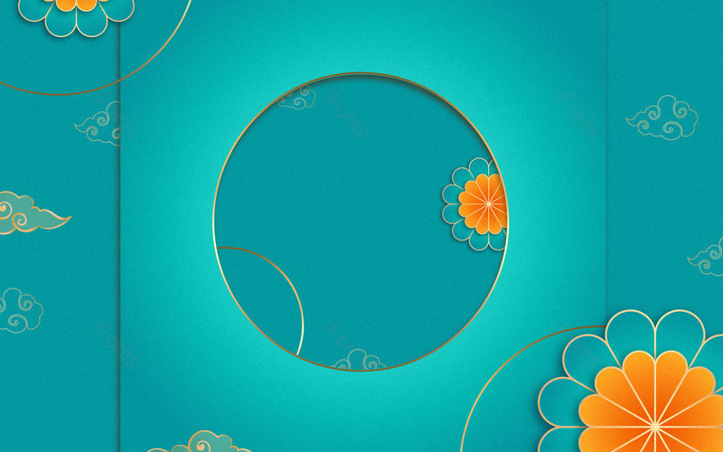 绿色中国风大气传统节日节气通用背景,插画/手绘图,插画/手绘图库,插画/手绘图下载,插画/手绘